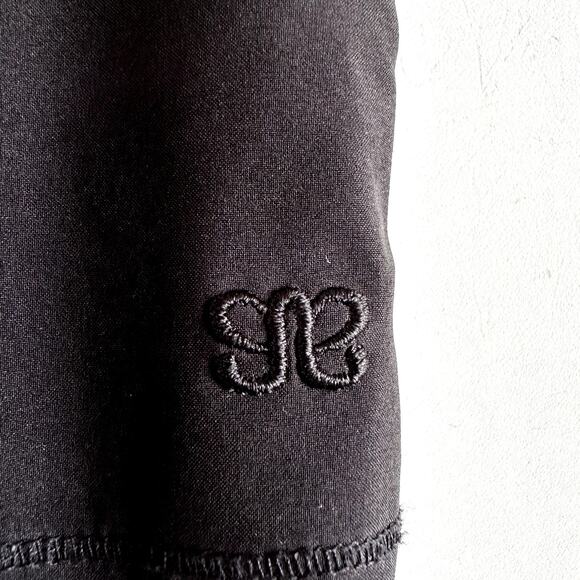 Albion Jetsetter Everywhere Jogger Pants Drawstring Gold Zipper Hem Black XS - Picture 3 of 5